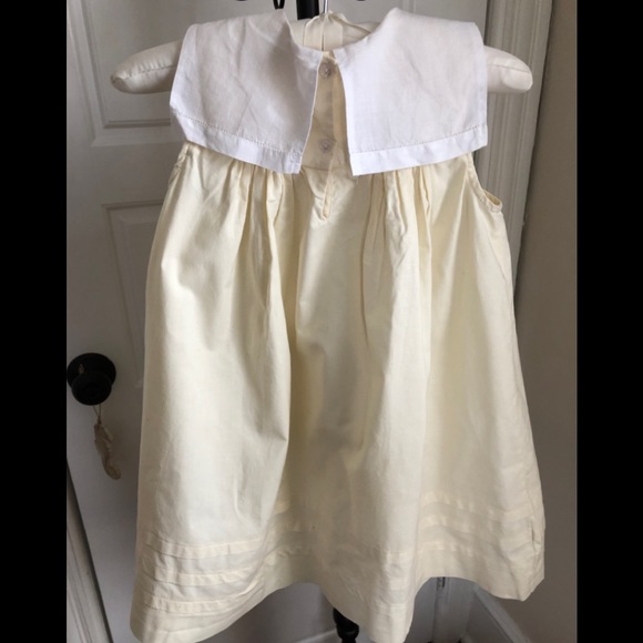 Lavender Blue Embroidered Bishop Dress - Picture 3 of 8